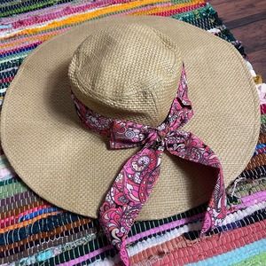 Juicy Couture Women's‎ Floppy Straw Beach Summer Hat EUC Size OS